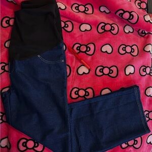 Time and Tru Black and Blue Leggings